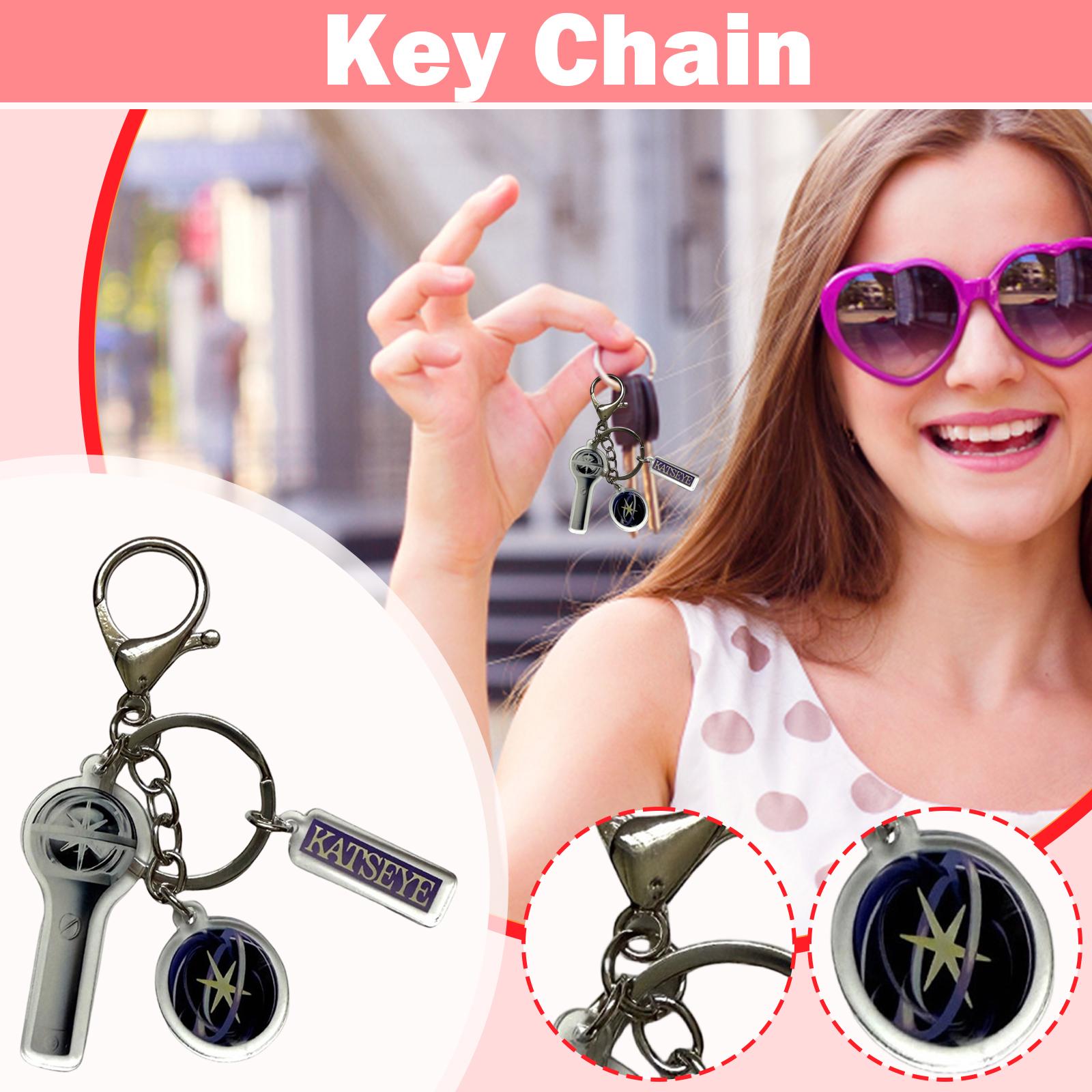 

Girl Group Merchandise Support Light Keychain Acrylic Pendant Key Ring Merchandise One Size