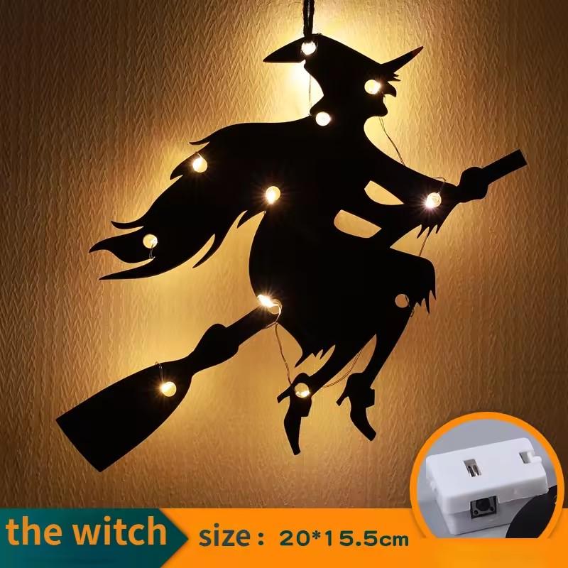 

Хэллоуин Светодиодная Подсветка Подвесной Замок Ведьма Привидение Паутина Светящийся Шарм Хэллоуин Вечеринка Ужасы Реквизит Внутреннее Наружное Украшение Подарок Witch