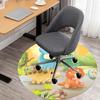 1pc dinosaur landscape Round Chair mat Area Rug - Non-Slip, Floor Mat for Office, Bedroom, and Indoor Decor c1125364