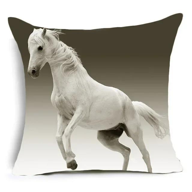 2023 New Horses Cotton Cushion Cover Steed Animal War Horses Home Decorative Pillow Cover for Sofa Car Nordic Pillowcase Vintage