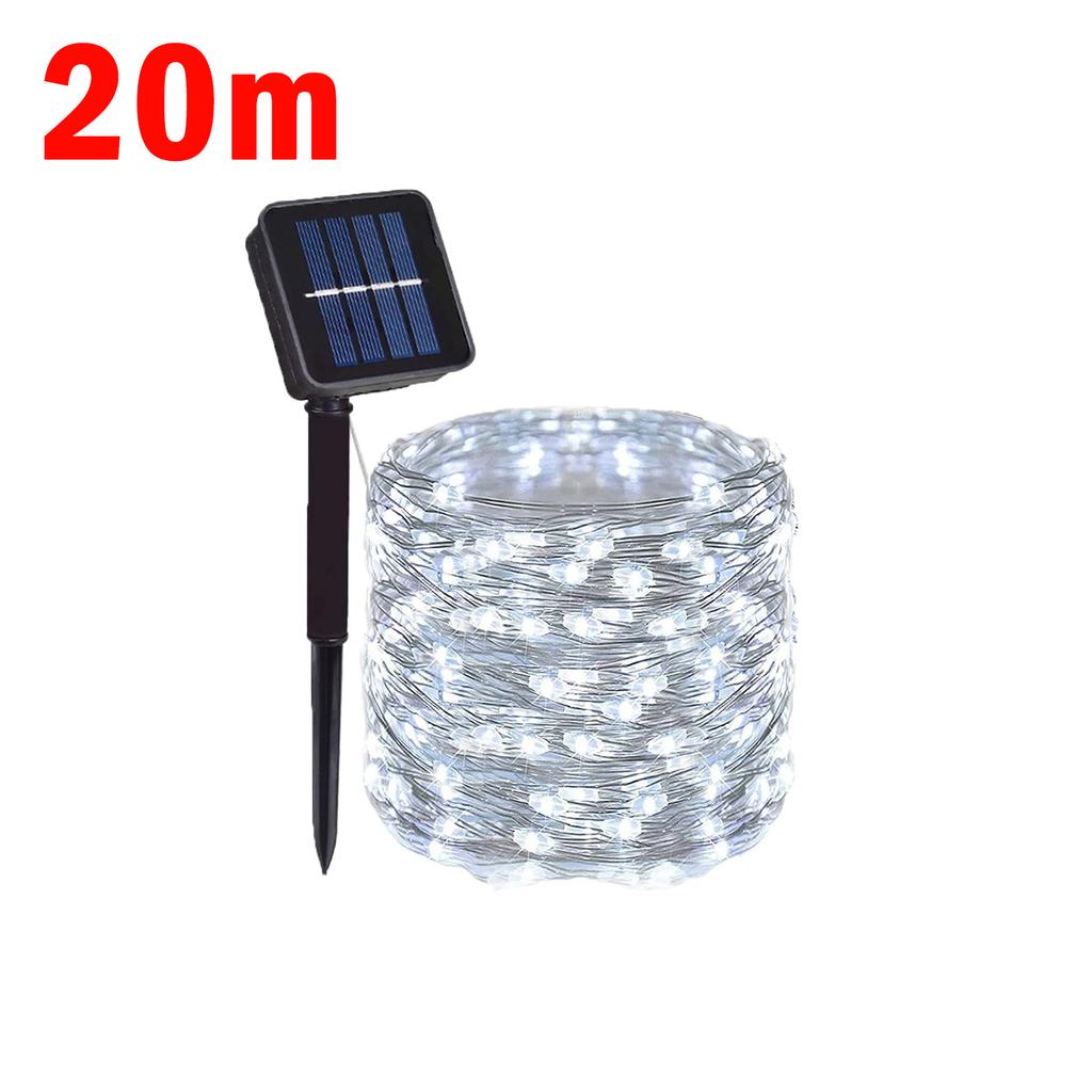 7m~20m Solar Led Light Outdoor Festoon Lamp Solar Garden Outdoor Waterproof Fairy Camping Garland String Christmas Decoration