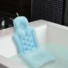 Bathtub Cushion, Bathing Bath Mat Soft Breathable Folding Headrest Back Support Bath Pillow Cushion Bathtub Support Bathtub Headrest Cushion Back