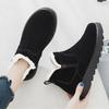 Autumn and winter new retro heightening thick-soled snow boots women's velvet thickened warm middle-aged mother shoes