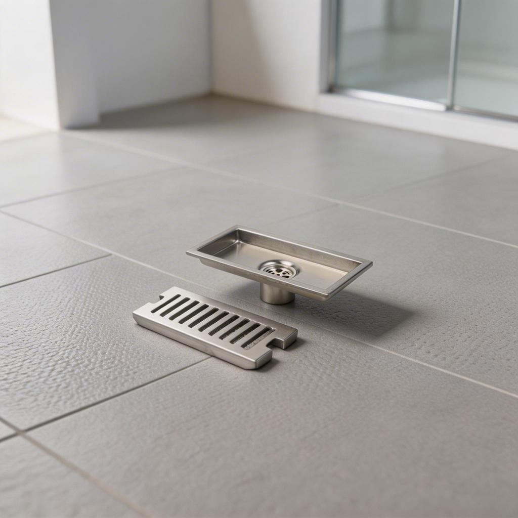 Bathroom Floor Drain Rectangular Drain Rust Resistant Construction