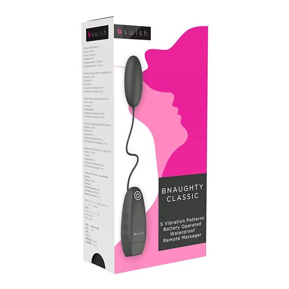 Vibrating Egg - B Swish bnaughty Classic Black