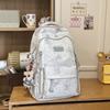 Schoolbag High-value campus student schoolbag Korean version floral student schoolbag Large capacity student schoolbag Wear-resistant practical b