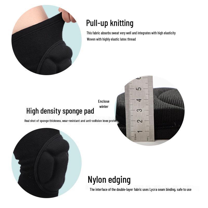 Unisex Sports Knee Pads for Volleyball, Football, Yoga, Skating - Protective, Anti-fall, Anti-collision Gear.