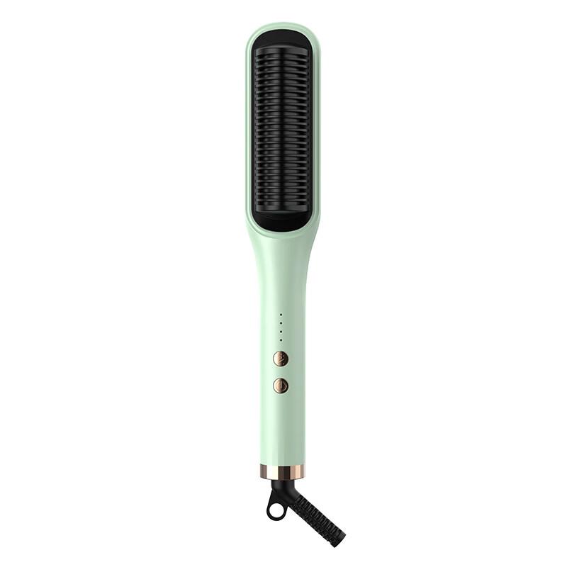 Portable 2-in-1 Hair Straightening & Curling Brush