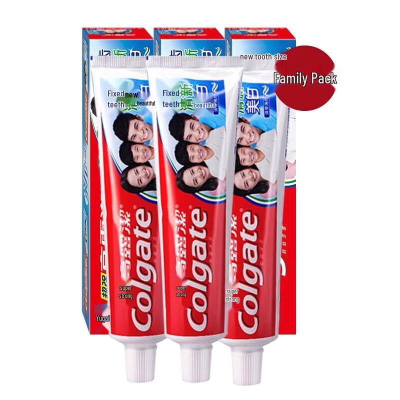 Colgate Strong Teeth Fresh White Toothpaste Family Pack