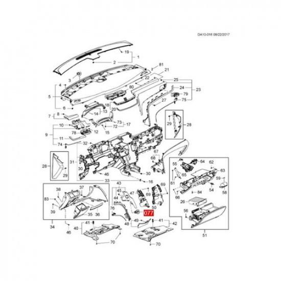 Sale Start Stop Ignition Switch Button Assembly for Cadillac XTS 2013-