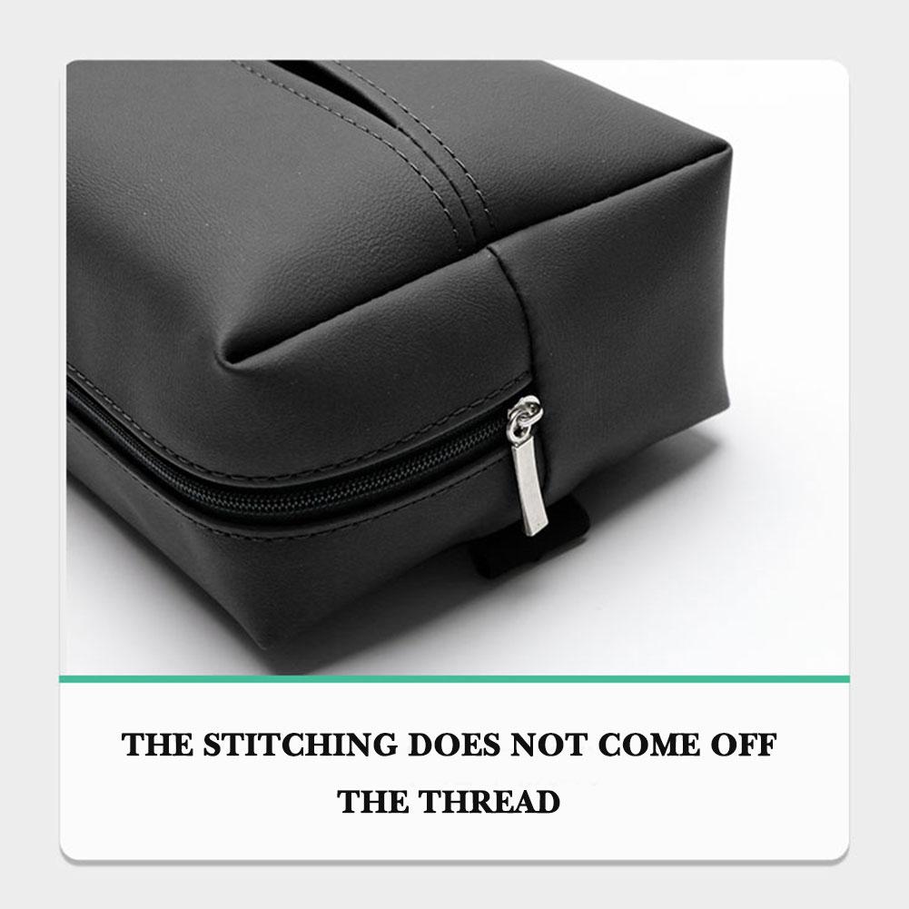 Car Tissue Box Nappa Leather Tissue Holder Automobile Towel Box Paper Seat Back Armrest Interior Accessories Tissue Boxes R5C1