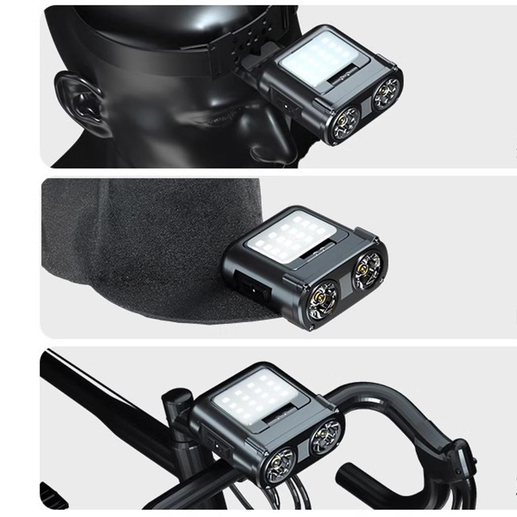 Night fishing strong light headlight induction charging fishing special long endurance cap clip light lighting