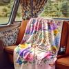 Elephant In Tropical Paradise With Gold Accents Blanketcustomizable With Your Namecomfortable And Stylish Perfect For Travel Beds Chairs Offices Sofas