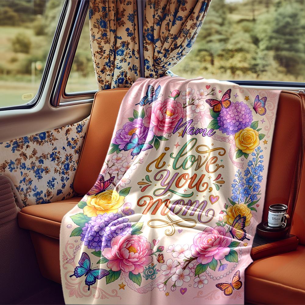 Elephant In Tropical Paradise With Gold Accents Blanketcustomizable With Your Namecomfortable And Stylish Perfect For Travel Beds Chairs Offices Sofas