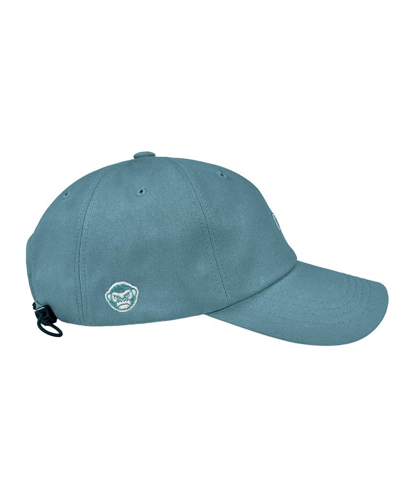 Nyuteib Silver Bag String Oversized Ball Cap - Vintage Aqua