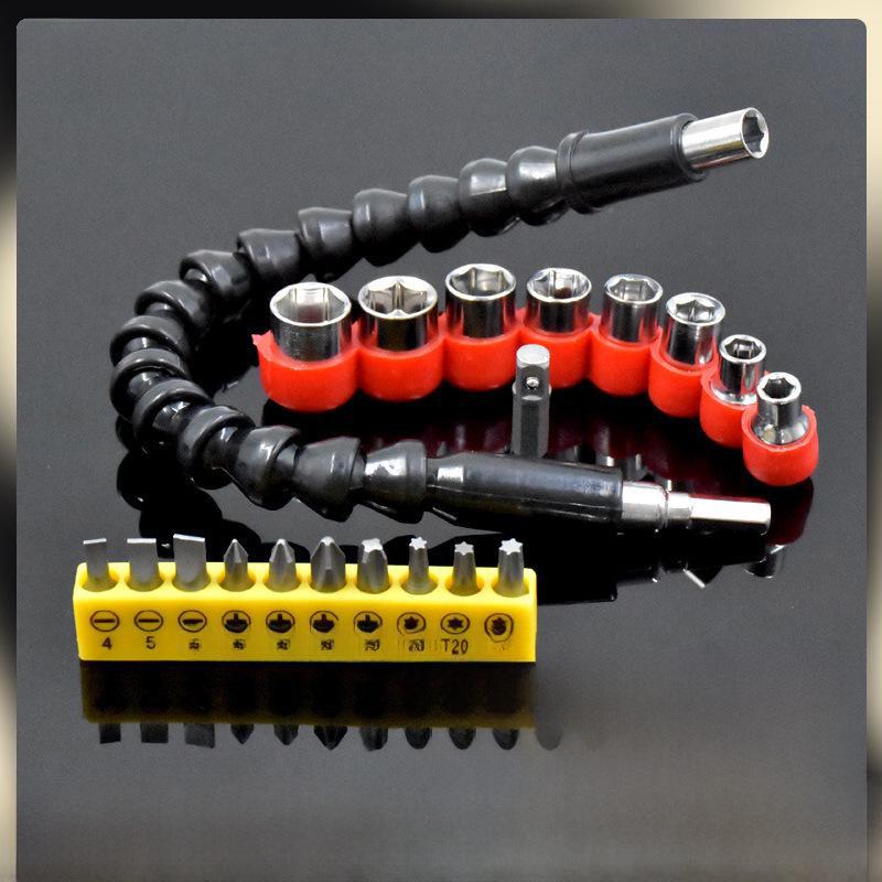 

«Многоцелевая электрическая отвертка с гибким валом и адаптером для динамометрической дрели» 10-piece bit set