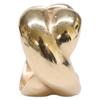 Ete K10 Cross Design Single Ear Cuff Earring Yellow GoldUsed
