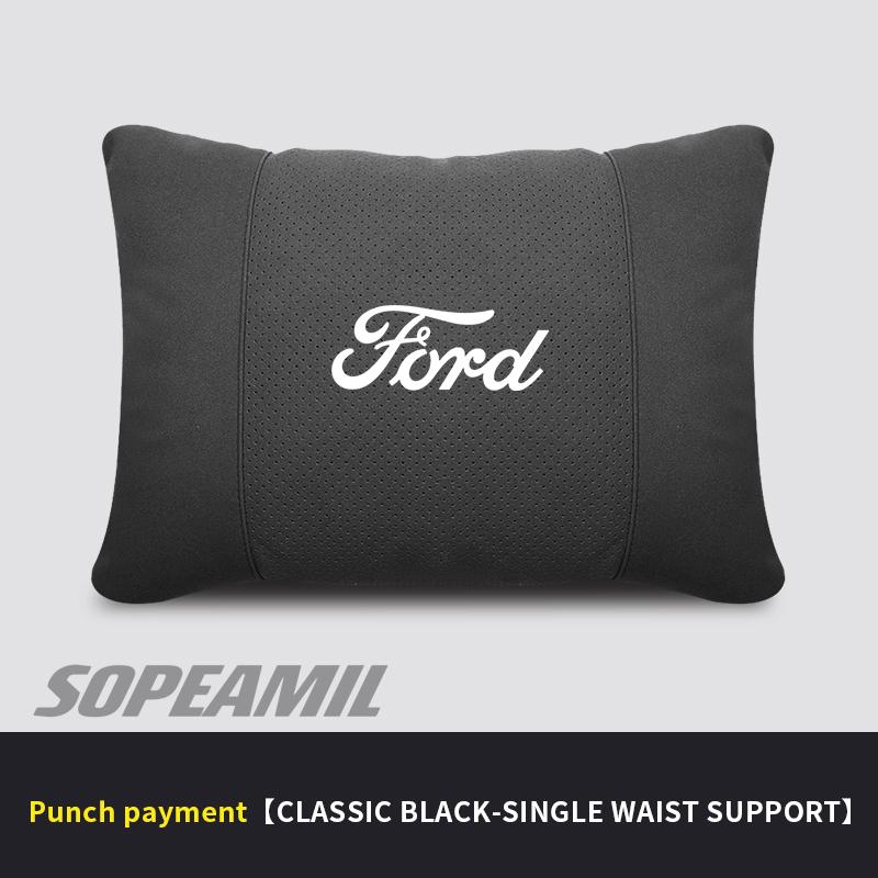 Car Headrest Neck Support Pillow Ford ST Ranger Fusion Mustang Kuga Fiesta EXPLORER EDGE Mondeo Focus Seat Lumbar Cushion Pillow