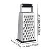 Cheese Grater Four-Sided Non-Slip Handle Kitchen Gadgets Cheese Shredder Food Grater for Fine Medium Coarse Slicing Vegetable