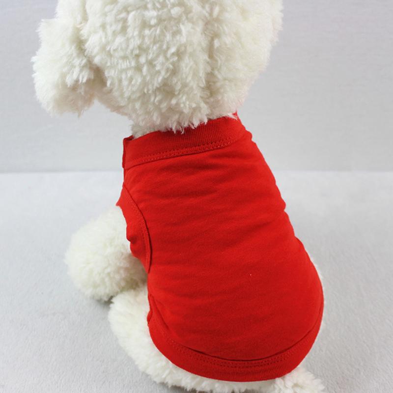 Magliette per Cani in Puro Cotone Abbigliamento Vuoto per Cuccioli Cani Piccoli Medi Grandi T-shirt Morbida Sottile Gilet per Cani Magliette Intime per Gatti