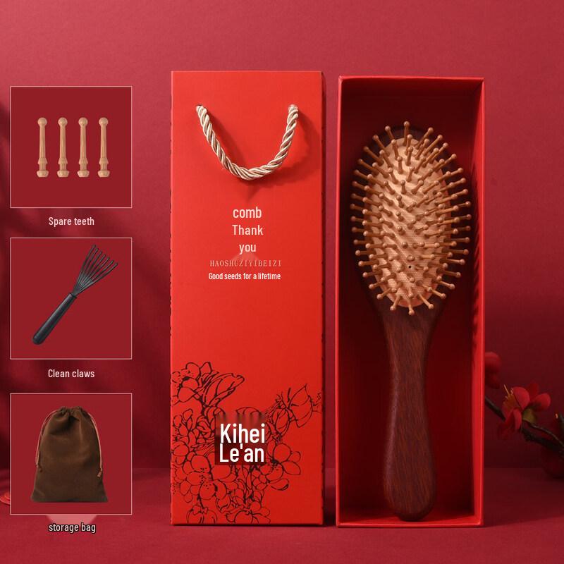 LIEI Sandalwood Air Cushion Massage Paddle Brush