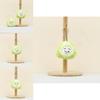 Adorable Smiling Avocado Plush Doll Keychain Cute Backpack Charm Soft Toy