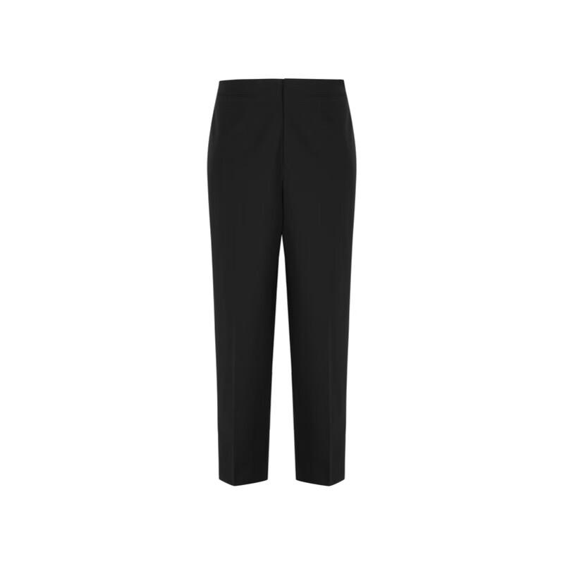 Less 2024 Autumn Merino Wool Blend Tapered Cropped Pants