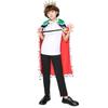 Königsrobe Kostüm für Kinder Königlicher Umhang Königsmantel mit Krone und Zepter Set Kinderkönig Cosplay für Karneval Ostern Purim