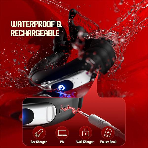 Vibrating Cock Ring for Men Soft Silicone Dual Rings Couples Game Adult Sex Toy Ejaculation Delay Male Penis Ring