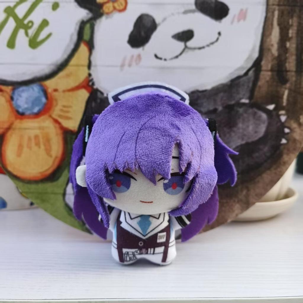 10cm Blue Archive Plush Toys Tendou Arisu Sunaokami Shiroko Anime Plushies Pendant Dolls Soft Stuffed Keychain Key Ring Gifts