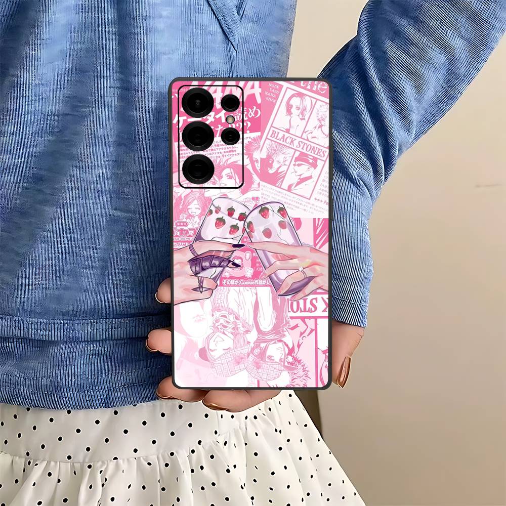 Anime Cool Nana Osaki Phone Case For Samsung S 24 fe 25 Ultra plus 20 lite 21 30 22 23 24 22 Ultra 5G Fundas