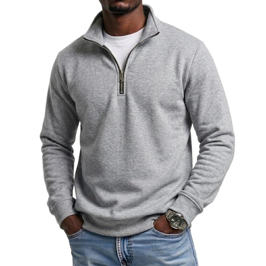Outdoor Men Zipper Sweatshirts Spring Quarter Zip Pullover Half Zipper Hoodie for Men s Sweatshirt Coat S