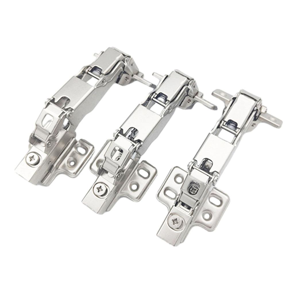 Cabinet Door Hinge 165 Degree Cupboard Door Hydraulic Hinges Soft Close Half Overlay Damping Buffer Furniture Door Hardware
