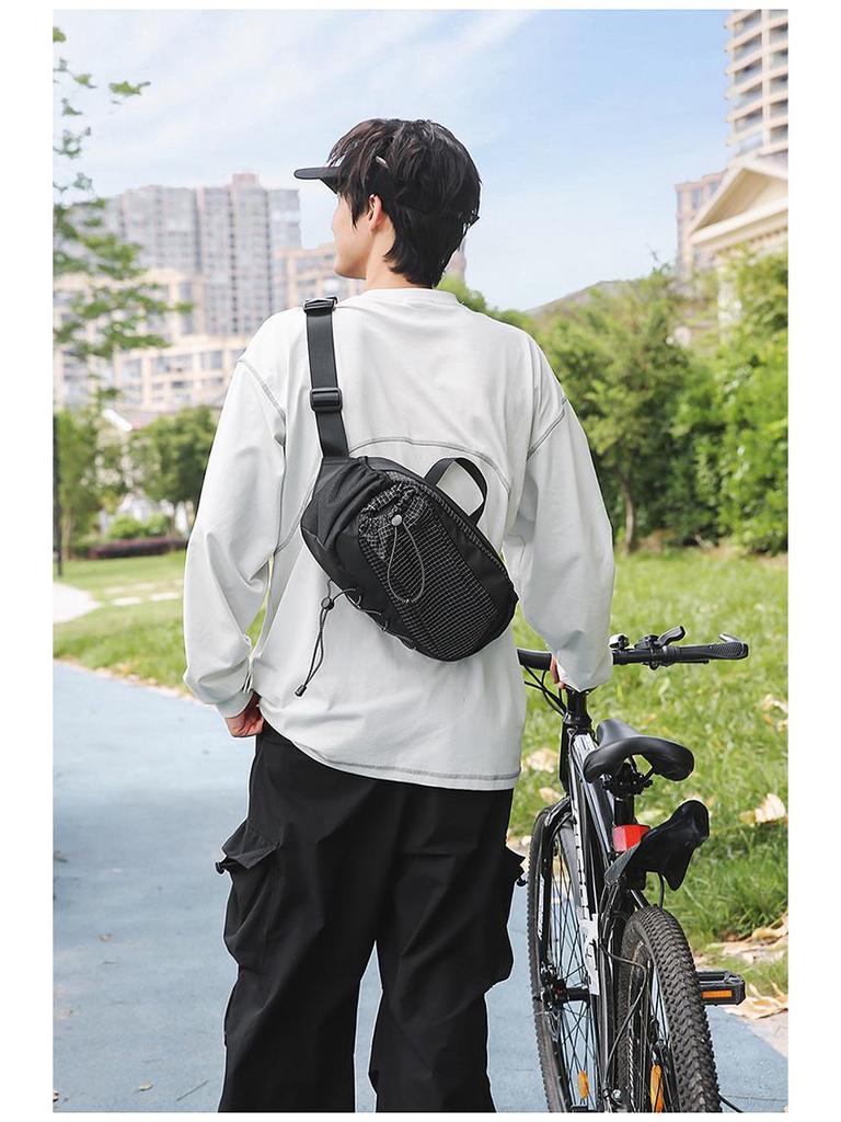 2025 Plaid Nylon Crossbody Bag - Versatile, Lightweight & Unisex for Casual Sports