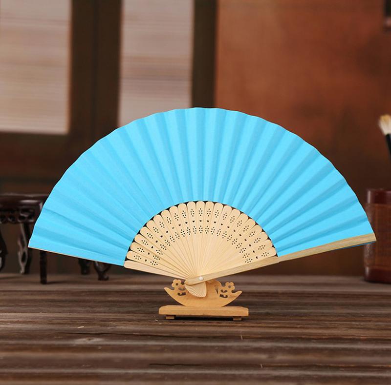 Folding Fan Hand Diy Chinese Folding Fan Wooden Bamboo Antiquity Folding Fan