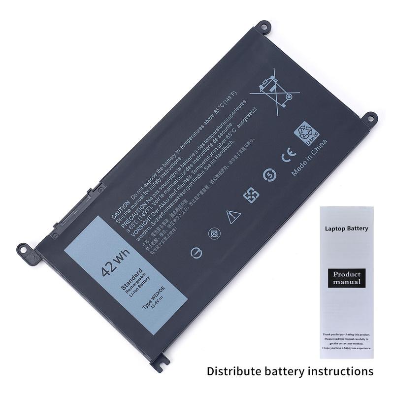 New Original 11.4V 42Wh Battery WDXOR WDX0R For Dell Inspiron 13 14 15 17 5000 7000 P69G001 5378 5379 5770 5570 P69G Vostro 5471