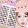 Aimo - Natural Wispy Colored Cluster False Eyelashes