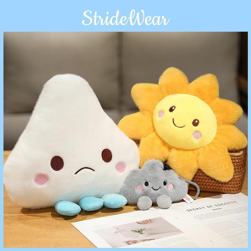 Theme Weather Plush Toy Cloud Thunder Rain Sunny Day Soft Doll Gift Teens Kids