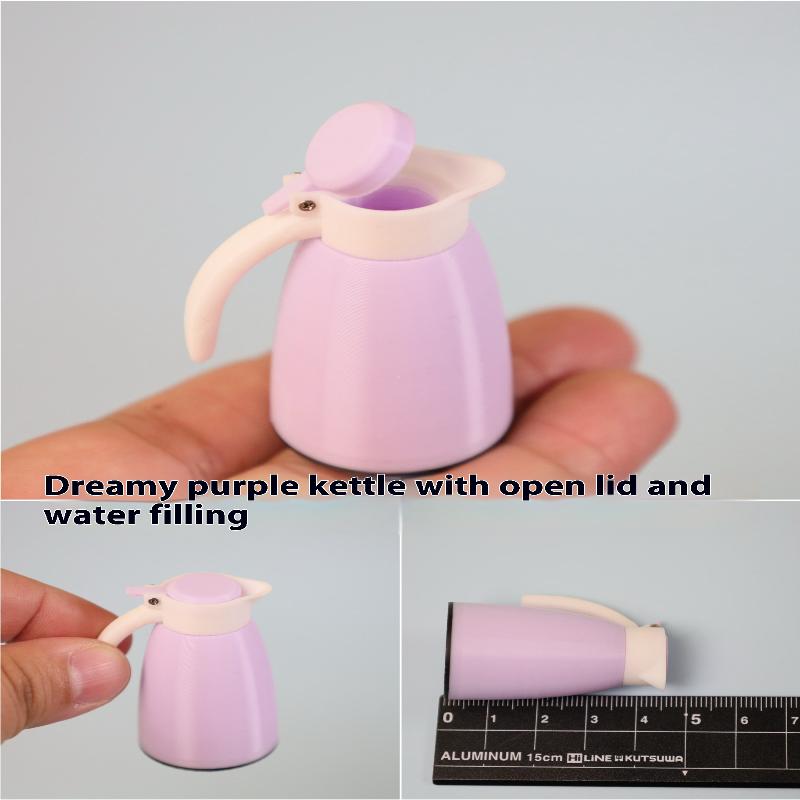 1Pcs Doll Scene Ornament Accessories Miniature Dollhouse Air Fryer Simulation Warm Water Bottle Rice Bucket Juicer Appliance