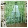 Voile Curtain Window for Home Decor Balcony Pattern Room Translucent Floral Valance Pastoral Office Cafe