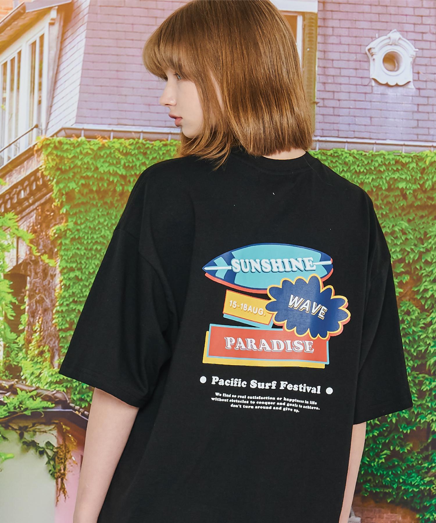 If You Want Sunshine Wave T-Shirt Black M