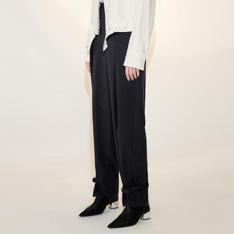 

LESS 2023 Spring Collection Women s Casual Loose Straight Trousers XS