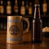Handmade Wooden Beer Mug, Wood with Sheesham Finish, Barrel Style, Lightweight & Durable, for Craft Beer, Home Bar, Café, Party, Gift(350ml)