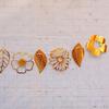 Leaves Flower Banner Bunting Garland For Festivity Home Party Ornaments
