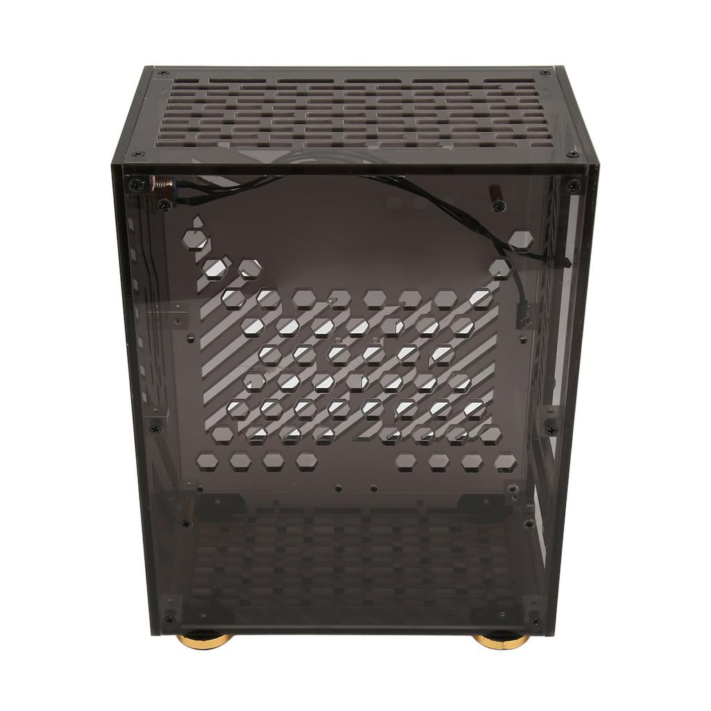 Carcasă ITX 4.3L Panou Acrilic Transparent Răcire 360 Grade Tampoane de Protecție pentru Picior Carcasă PC pentru Sursă 1U SSD 2.5 inch