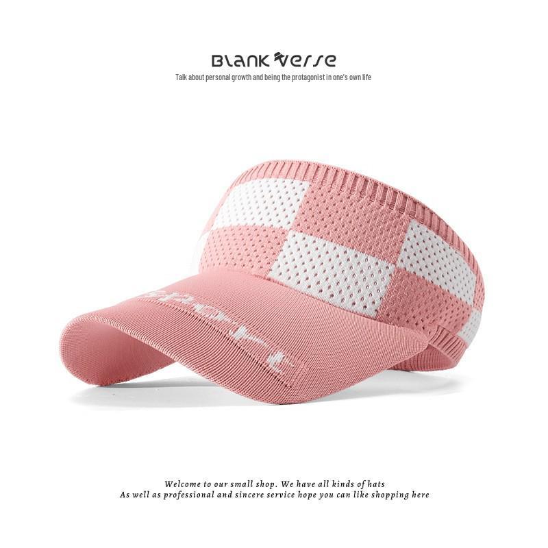 Korean Style Open Top Summer Running Hat for Women - Trendy Outdoor Sun Protection