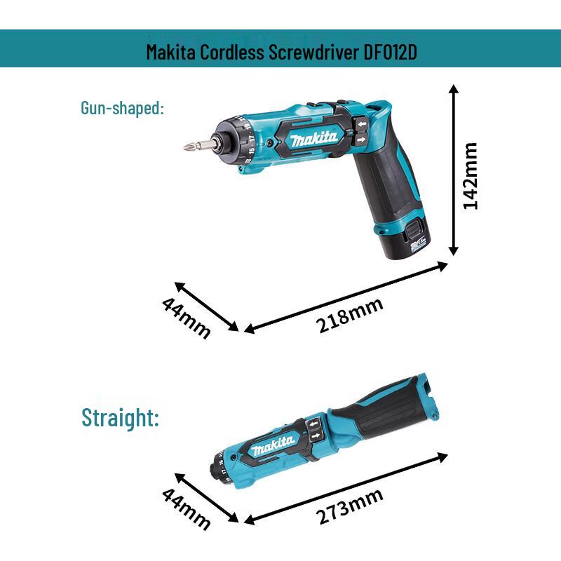 Makita 7.2V Foldable Cordless Screwdriver/Drill CN plug (adapter included)