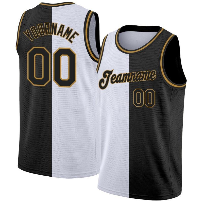 Color Block Customized Name Numbers Pattern Tank Tops