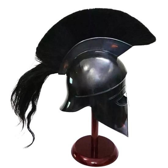 Medieval Greek Corinthian Armor Helmet With Plume Spartan Gladiator HALLOWEEN