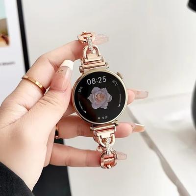 Correa de Acero Inoxidable de Lujo de 18 20 22 mm para Huawei Watch GT6/5 46mm 42mm 4 4Pro Correa para Mujer para Samsung Galaxy 7 6 5 4 40mm 44mm